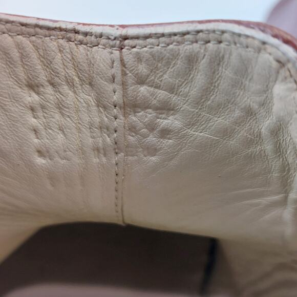 Nisolo Women's Booties Size 9 Leather Burgundy Brown Chelsea - Picture 10 of 13